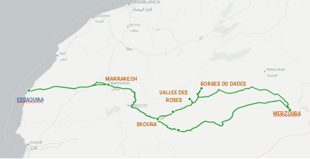 Itinéraire 2 semaines Maroc